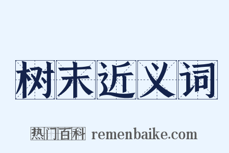 树末近义词是什么意思的图片